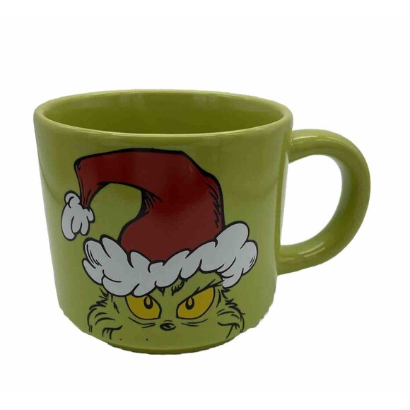 The Grinch Dr. Seuss Green Ceramic Mug Coffee Tea Cocoa Collectible Handel 2023 - Picture 1 of 9